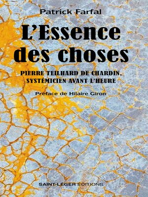cover image of L'Essence des choses